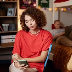 Two people in a shared bedroom