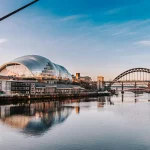 Image of the river Tyne with a bridge in distance