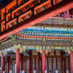 An intricate Chinese building