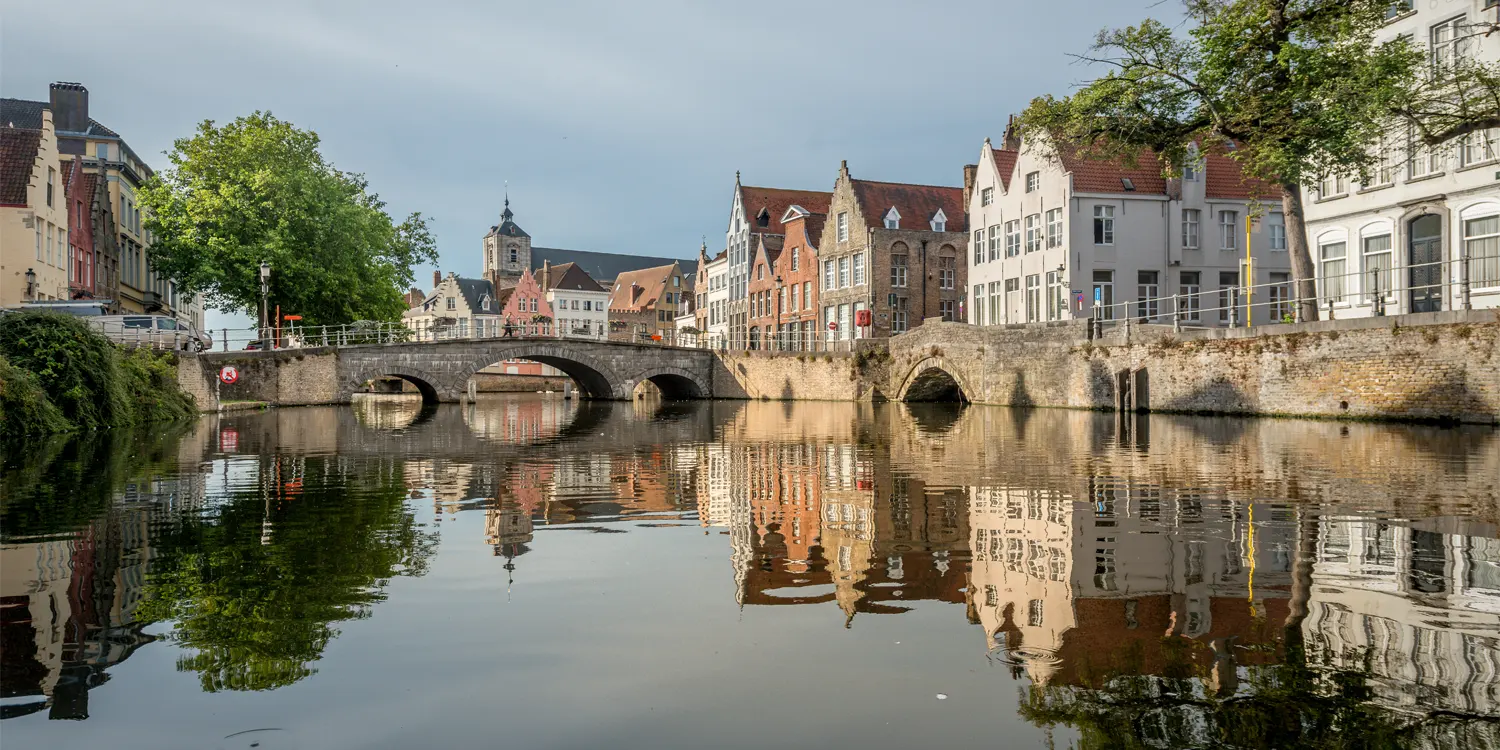 Buildings on a canal side