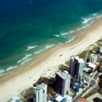 Coastline viewed from above