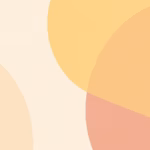 Abstract background with overlapping geometric circles in soft beige, yellow and peach tones