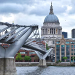 Bridge over river in London