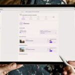 Image of a person using a electronic tablet with a stylus
